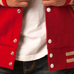 soft cotton varsity design, smart look varsity jacket