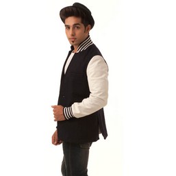 Coat Style Classic jacket, white sleeve varsity jacket, classic collar style