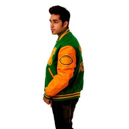 chenille patches varsity, green varsity jacket, design your own latterman 