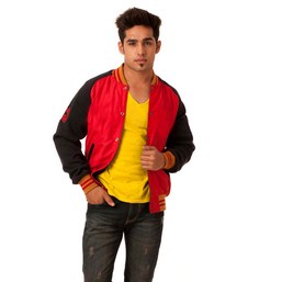 custom retro varsity jacket, retro collar jacket, polyester latterman jackets 